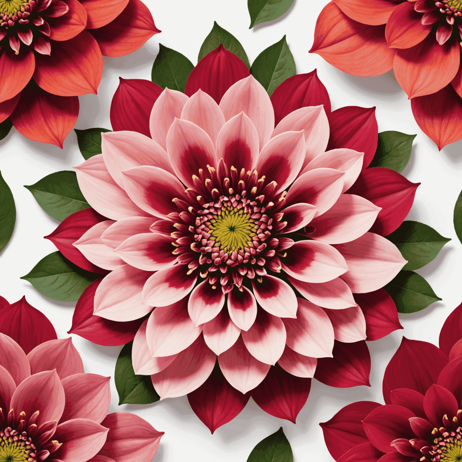 bloomneex logo - a stylized flower with red and pink petals