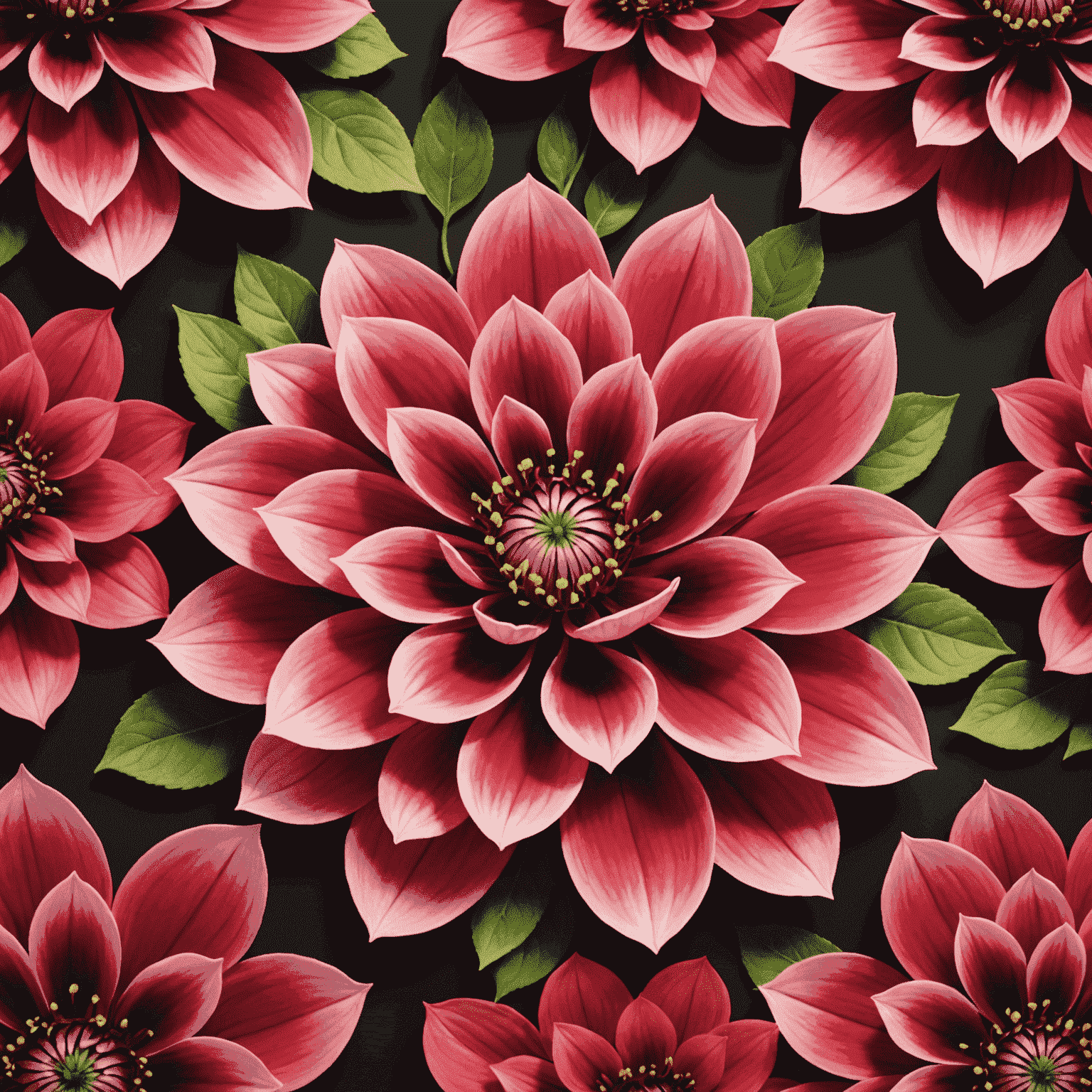 bloomneex logo - a stylized flower with red and pink petals