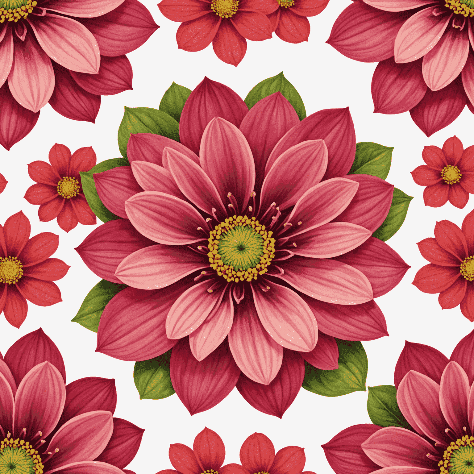 bloomneex logo - a stylized flower with red and pink petals