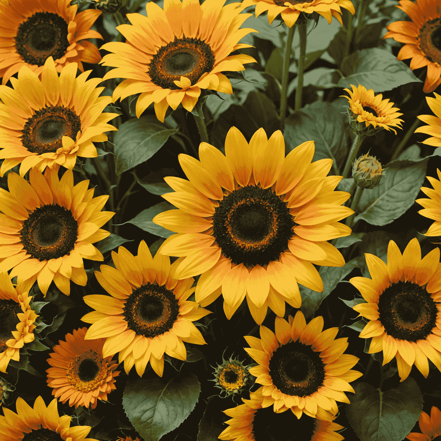 A collection of vibrant summer bouquets featuring sunflowers, gerberas, and tropical flowers in various arrangements